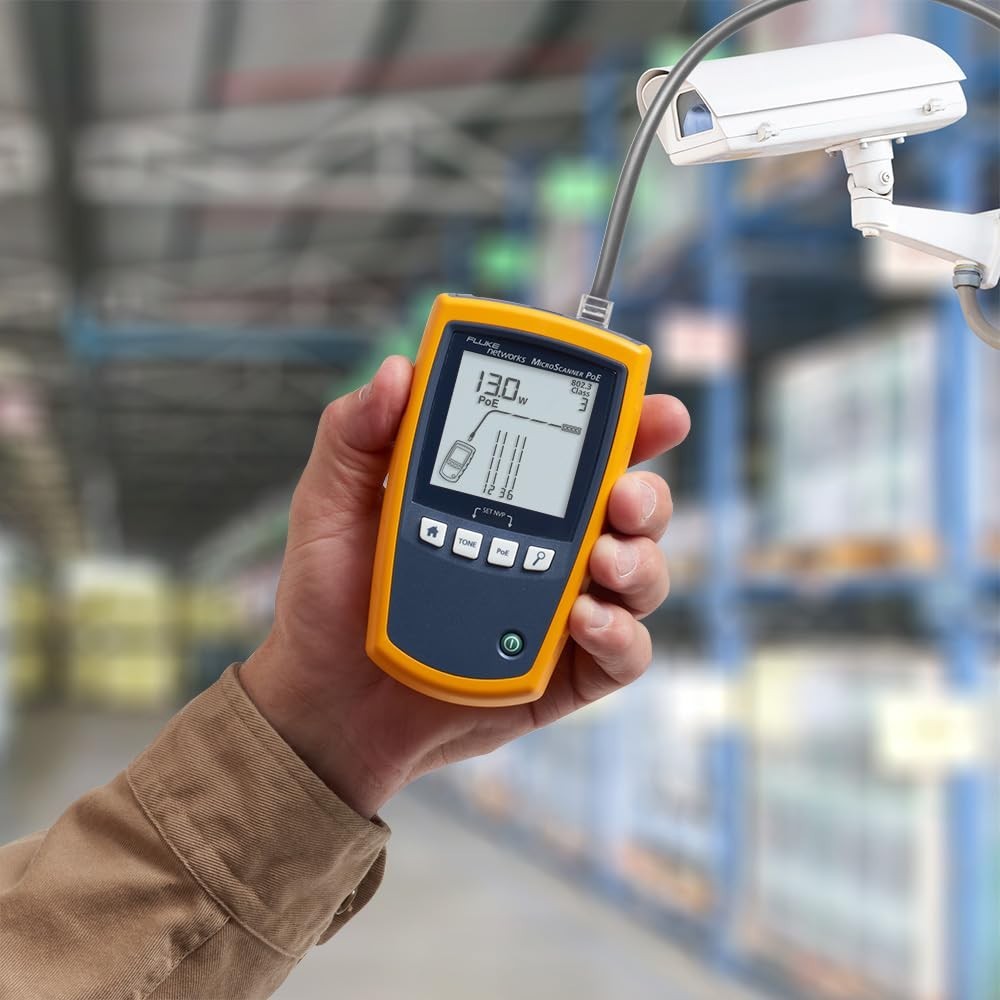 Fluke Networks MS-POE MicroScanner Copper Cable Verifier & PoE Tester RJ45 Cat5e Cat6 Cat6A | 5018508