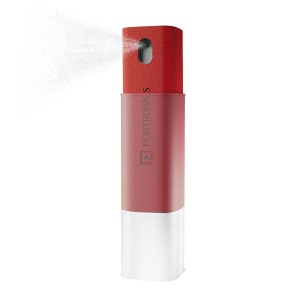 Portronics Swipe 2 Screen Cleaner & Duster with Refillable Spray Bottle, Chemical-Free Cleaning Kit for Laptop & Monitor Screens, Smartphones, Tablets & Other Devices – (Red)