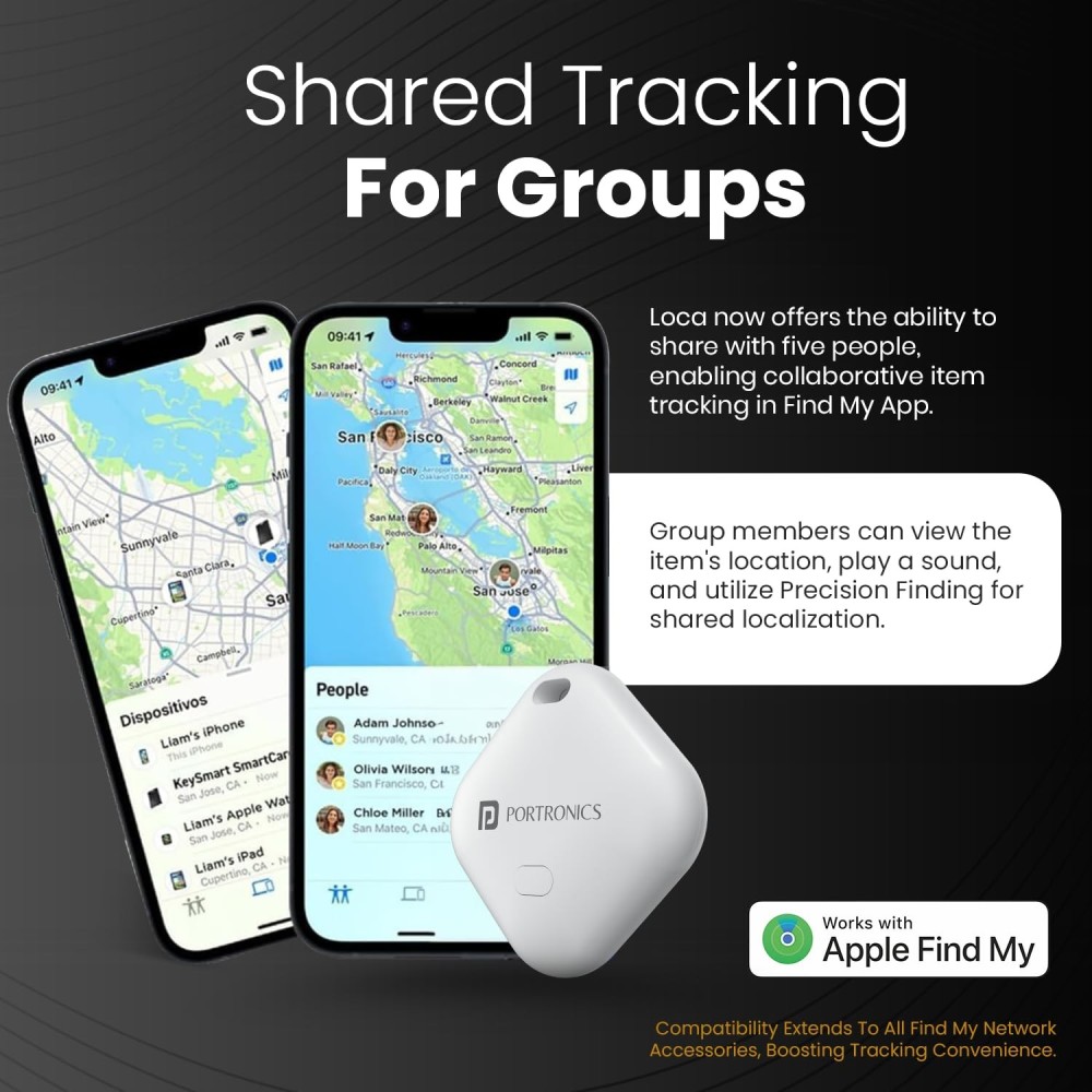 Portronics LOCA Item Finder – Bluetooth Tracker