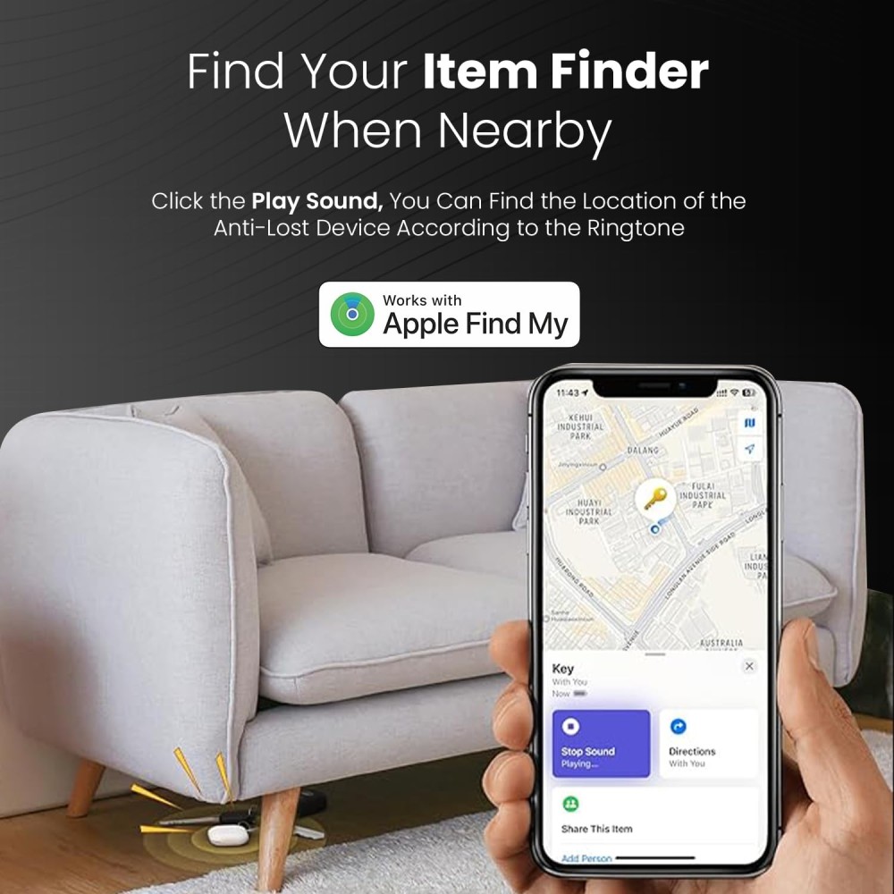 Portronics LOCA Item Finder – Bluetooth Tracker