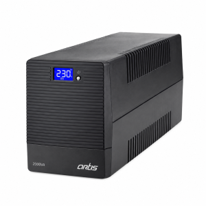 Artis 2000VA / 1200W Line Interactive UPS with AVR, Dual 12V 9Ah Batteries, 4 Output Sockets, Cold Start, Auto Restart, Generator Compatibility