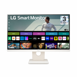 LG 25SR50F 62 cm (25 Inch) Full HD (1920x1080) IPS Smart Monitor, webOS, Wi-Fi, Bluetooth, Miracast, AirPlay2, 5W x2 Speakers, HP Out, HDMI x2, USB-A, Reader Mode, 3-Side Virtually Borderless