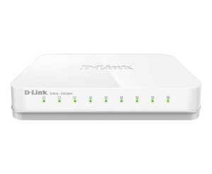 D-Link DGS-1008A 8-Port Gigabit Easy Desktop Switch (White)