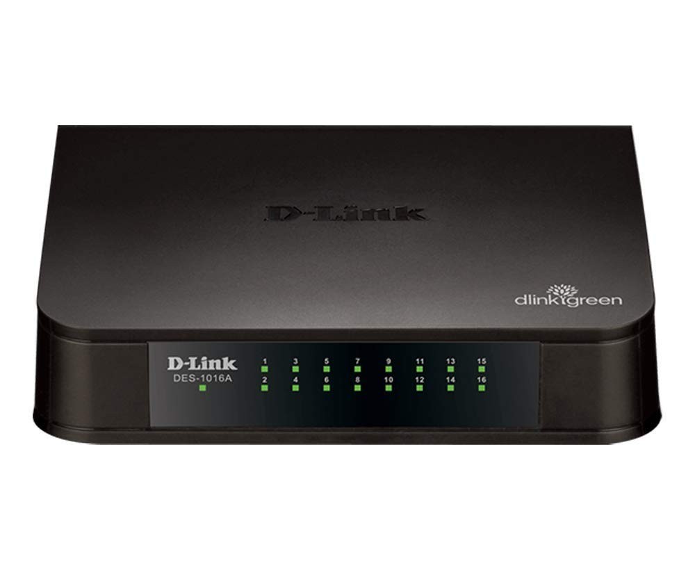 D-Link DES-1016A 16 Port 10/100 MBPS Switch (Black)