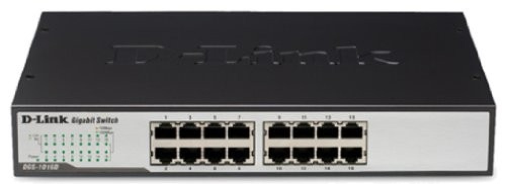D-Link DGS-1016D 16-Port Copper Gigabit Switch(Black)