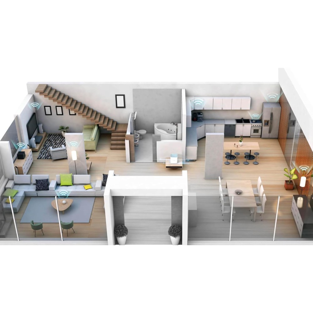D-Link M15 AX1500 Mesh WiFi 6 Router | Dual-Band Gigabit, Covers up to 2000 Sq. Ft., AI-Powered Seamless Whole Home Coverage, MTCTE Certified