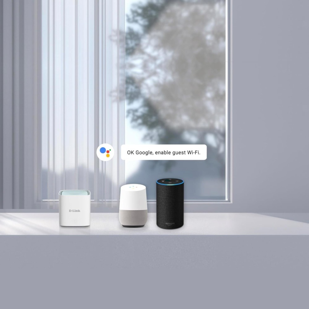 D-Link M15 AX1500 Mesh WiFi 6 Router | Dual-Band Gigabit, Covers up to 2000 Sq. Ft., AI-Powered Seamless Whole Home Coverage, MTCTE Certified