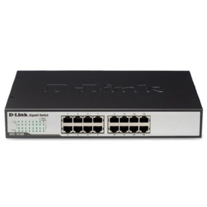 D-Link DGS-1016D 16-Port Copper Gigabit Switch(Black)