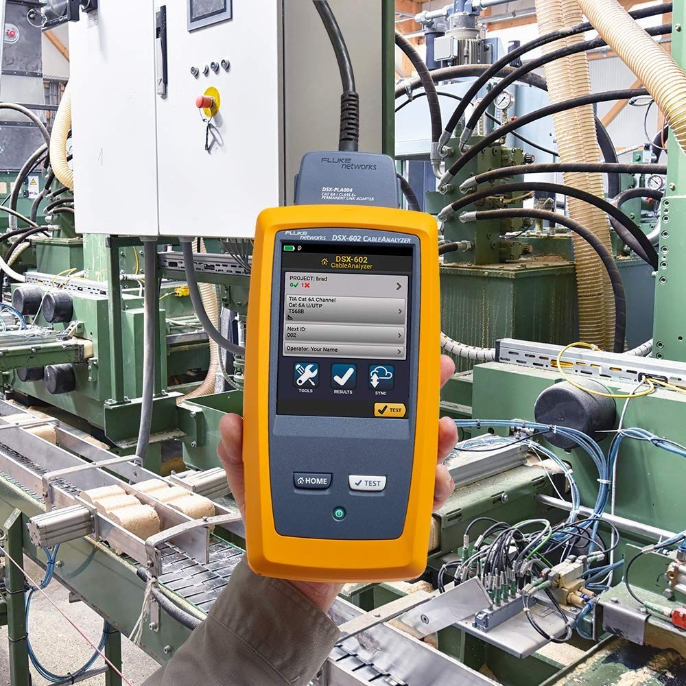 Fluke Networks DSX-602 Cable Analyzer Copper Cable Certifier for Cat5, Cat5e, Cat6 & Cat6A | 500MHz LAN Cable Tester with Touchscreen & LinkWare Reporting
