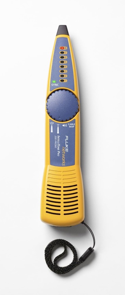 Fluke Networks IntelliTone Pro 200 MT-8200-60-KIT Toner and Probe Kit Corded Cable Tracer Network Cable Tester Original Fluke Networks