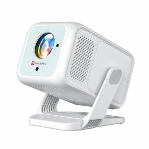 Portronics Beem 450 Smart LED Projector with 1080p Full HD Resolution, Built-in Streaming Apps (Netflix, Prime Video, Hotstar), 4000 Lumens, Screen Mirroring, 3 Watt Speaker, Bluetooth, Wi-Fi - (White)