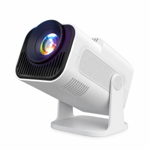 Portronics Beem 470 Mini Smart LED Projector,720p HD,2000 Lumens, Pre-Installed Streaming Apps(Netflix, Prime Video, Hotstar),Auto Keystone,3W Speaker, Adjustable Angle, Wireless Screen Mirroring - (White)