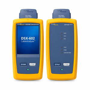Fluke Networks DSX-602 Cable Analyzer Copper Cable Certifier for Cat5 Cat5e Cat6 and Cat6A 500MHz LAN Cable Tester with Touchscreen LinkWare Reporting