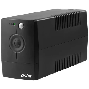 Artis 600VA/360W Line Interactive UPS | AVR Protection | 140V–300V Wide Input Range | 12V/7Ah Battery | Auto Restart | Cold Start | 3 Output Sockets | UPS for PC, Router, Modem & Home Office 