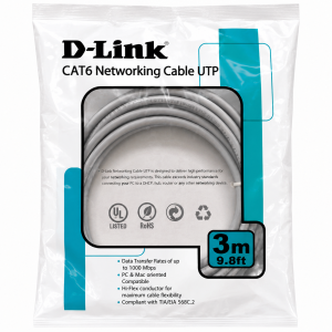 D-Link Patch Cord Cat 6, 3 M