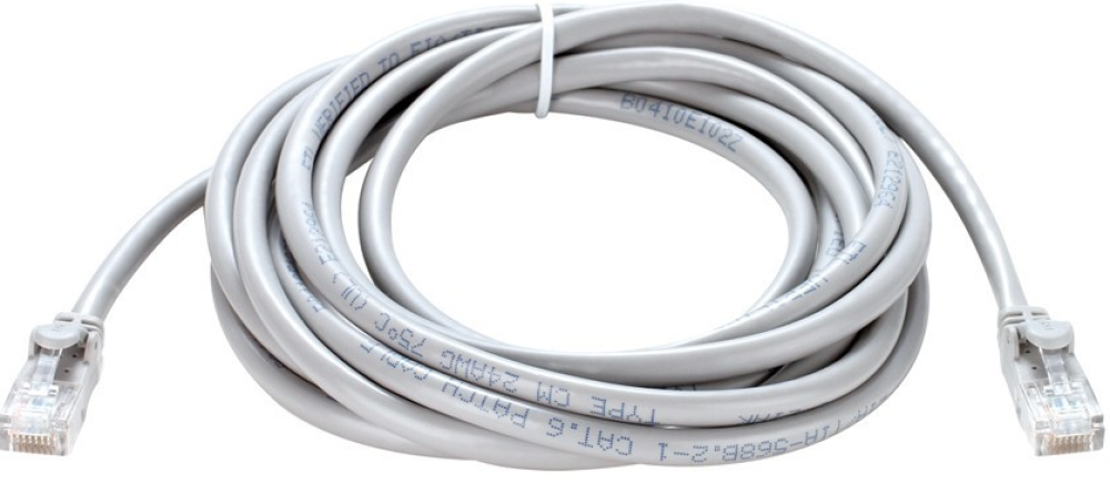 D-Link RJ45 Cat 6 Cable Patch Cord for Modem (Grey, 2 m), 2M