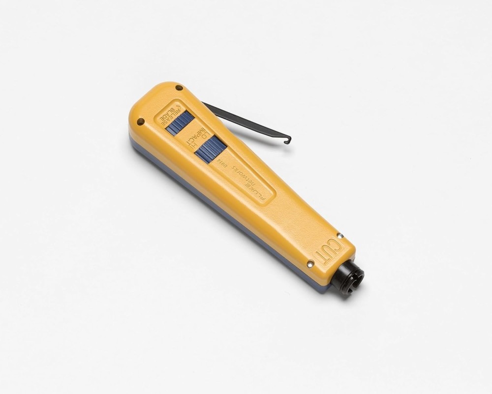 Fluke Networks 10051501 D914 Impact Punch Down Tool with EverSharp 66/110 Blade | Professional Network Cable Termination Tool