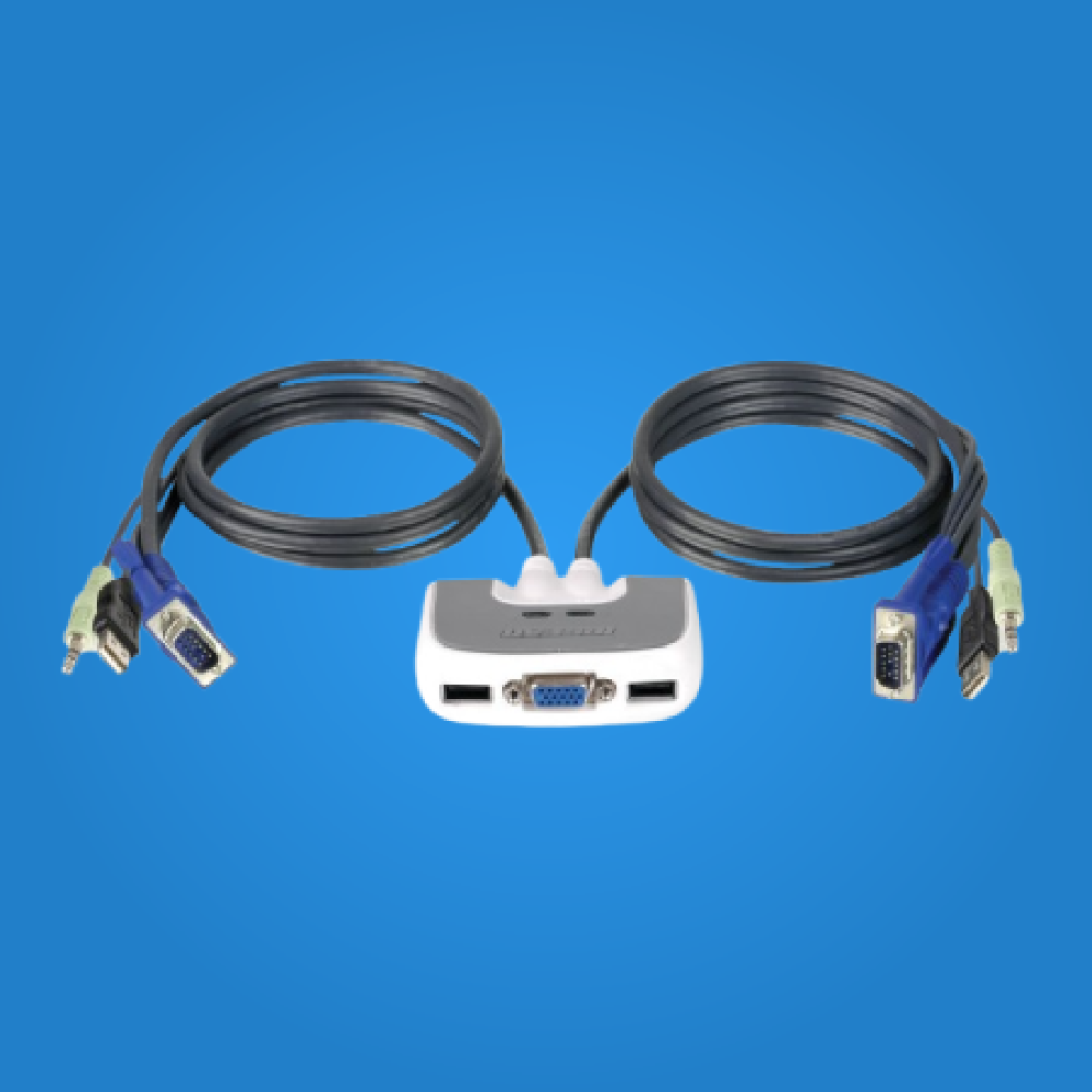 IOGEAR GCS632U 2-Port Audio Support USB KVM Switch