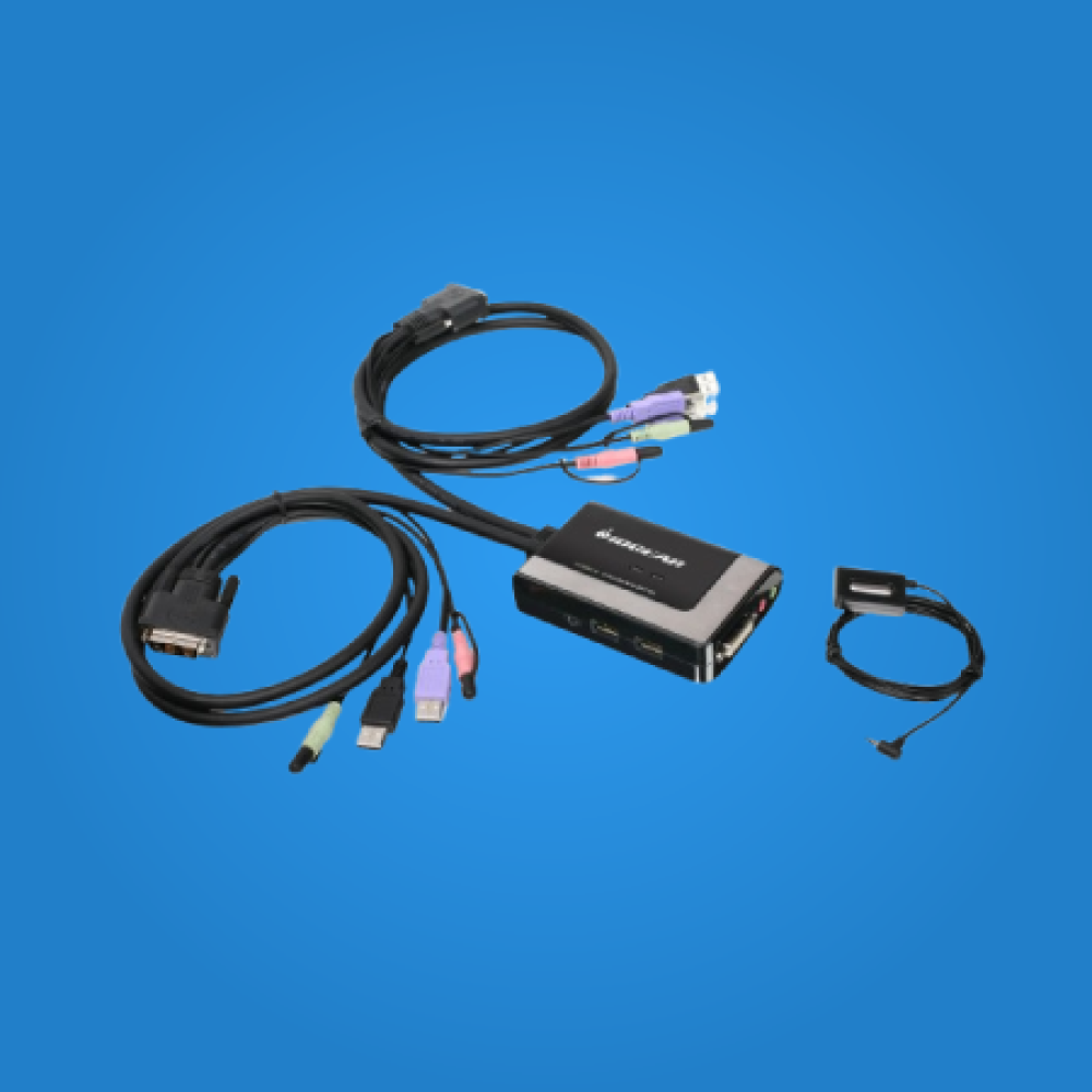 IOGEAR GCS932UB 2-Port DVI-D KVM Switch with Audio & USB
