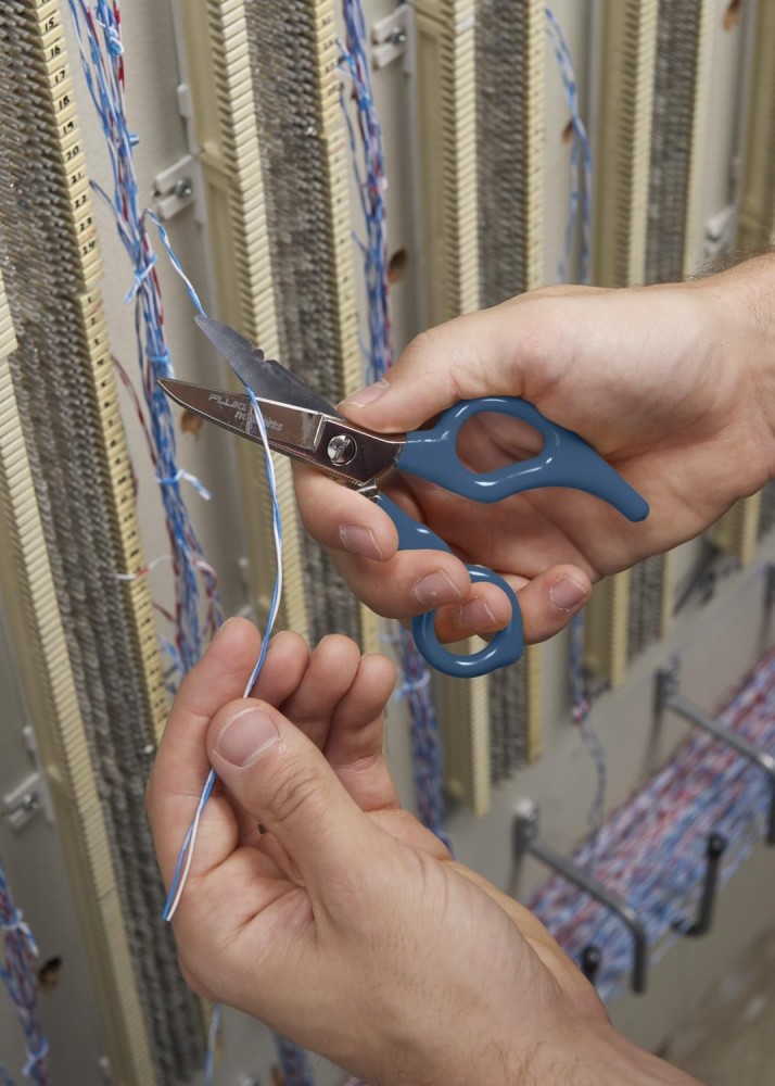 Fluke Networks D-Snip Cable Scissors | Professional Electrician & Network Cable Cutting Tool
