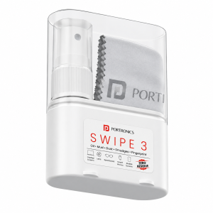 Portronics Swipe 3 Screen & Camera Cleaning Kit with Chemical-Free Cleaning Solution & 250 GSM Microfiber Cloth, Screen Cleaner Spray for Laptop, TV, Mobile, Tablet, Monitor & Camera Lens – (