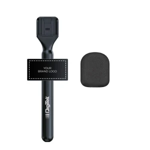 Digitek® (DHMA 102) Handheld Interview Mic Adapter with Brand Display Plate and Foam Windshield to Reduce Wind Noise, Compatible with DWM 101 and Other Wireless GO Transmitter
