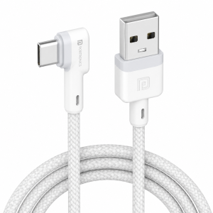 Portronics Konnect L ,Type-C Fast Charging Cable 1.2 Meter, 3A Charge & Sync USB Type-C Cable for Smartphones, Tablets & Other Type-C Devices – (White)