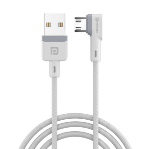 Portronics Konnect L 1.2M Fast Charging 3A Micro USB Cable with Charge & Sync Function for Smartphones, Tablets & Micro USB Devices – (White)