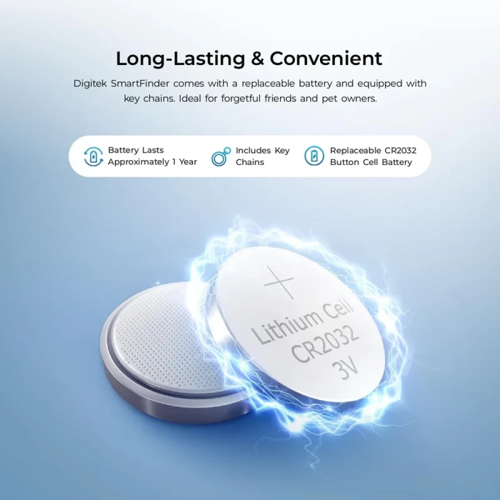 Digitek® SmartFinder(DSF 001) Wireless Bluetooth Anti-Lost Anti-Theft Alarm Device Tracker Work with iOS Devices.