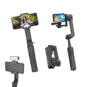 Digitek® (DSG 003 ACH) Single Axis Foldable Smartphone Gimbal with Built in Extendable Telescopic Rod.