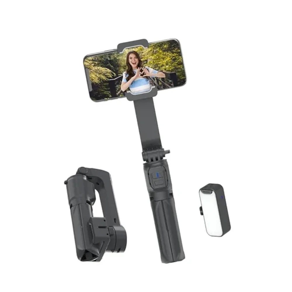 Digitek® (DSG 003) Single Axis Foldable Smartphone Gimbal with Built in Extendable Telescopic Rod