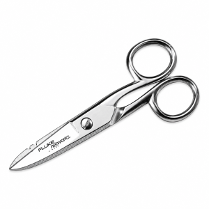 Fluke Networks 44500-000 Electrician's Snips Cable Cutting and Stripping Tool Professional Electrician Scissors