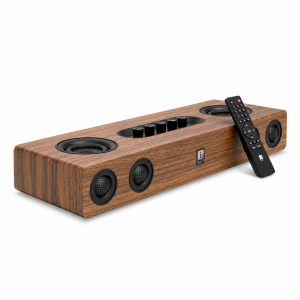 iBall Cinebar 140 Soundbar with Powerful Audio, Enhanced Sound Clarity & Compact Home Theater Speaker for TV, Movies & Music - (Brown)
