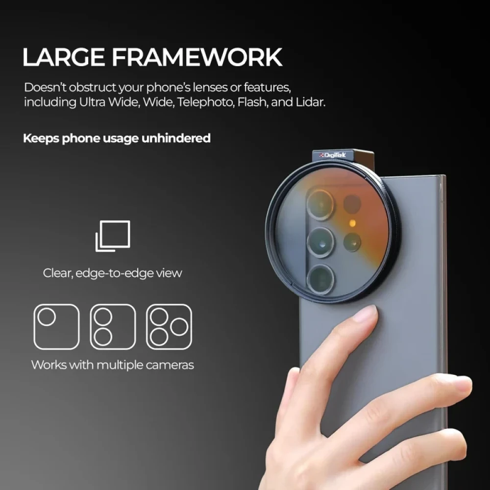 Digitek® Threaded Lens Filter Clip DLFC 67