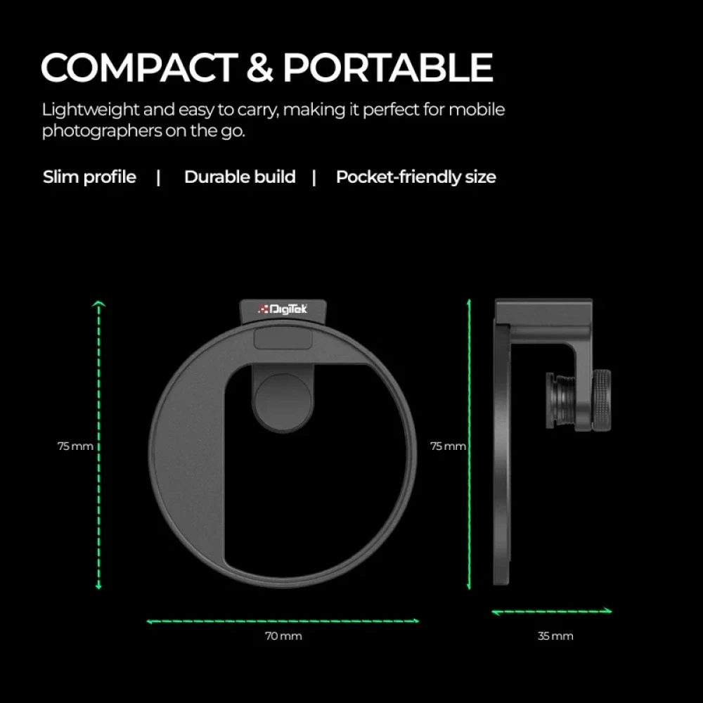 Digitek® Threaded Lens Filter Clip DLFC 67