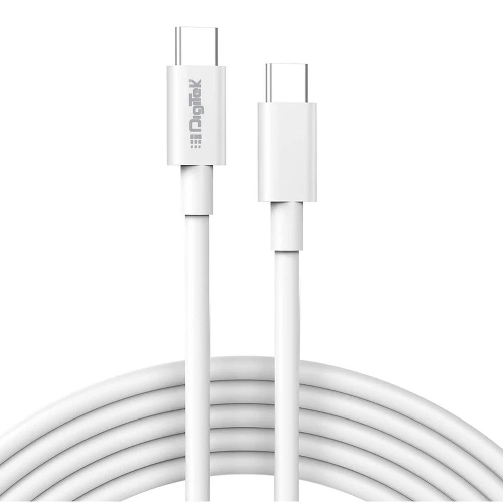 Digitek® (DC 1M C2C 60W) Cable C Type to C Type DC 1M C2C 60W ( Universal Chip)