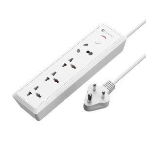 Portronics Power Plate 17 Extension Board 4 Sockets 3840W 2m-(White)