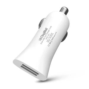 Digitek® (DMC 031) Dual USB Fast Car Charger 2.4A, High-Speed Car Adapter with Multi Protection Compatible with Cars for iPhone & Android Smartphone, PowerBank, Smartwatch, Headphone