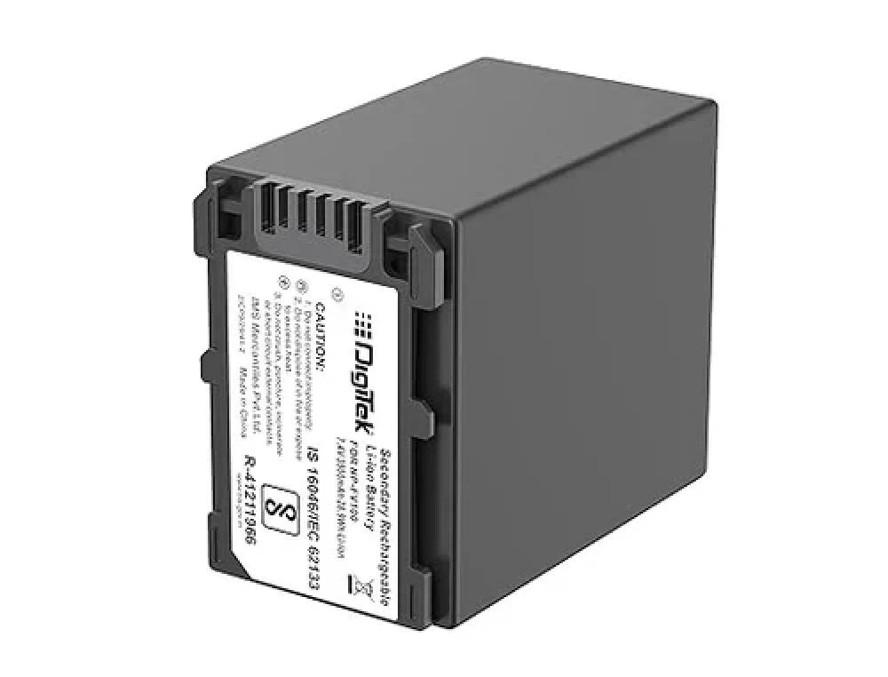 Digitek® (NP FV100) 3900mAh Extra Power Secondary Rechargeable Li-ion Camera Battery for Sony FDR-AX53,FDR-AX700,HDR-CX455,HDR-CX675,DCR-SR21,DCR-SR60,DCR-SR68,DCR-SR88 Camera