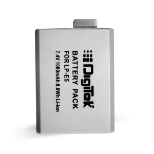 Digitek® (LP-E5) 1080mAh LP-E5 Rechargeable Li-ion Battery for Canon Cameras (Grey)
