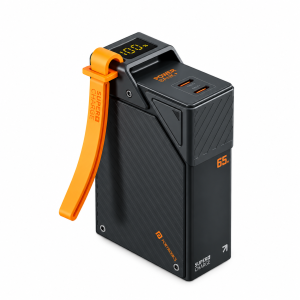 Portronics Halley 20K 20000mAh 65W Fast Charging Power Bank with Dual USB-C PD Ports & LED Display, Portable Battery Charger for iPhone, Android, iPad, Tablets & MacBook – (Yellow/Black)