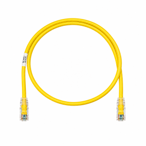 CommScope NETCONNECT Cat6 U/UTP RJ45 Ethernet Patch Cord, LSZH LAN Cable, 1 Meter, High-Speed Network Cable for Computer, Router & Switch – Yellow (NPC06VZDB-YL001M)