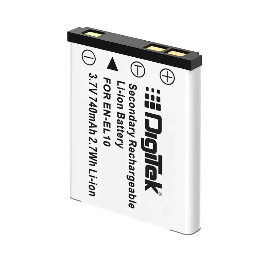 Digitek® (EN-EL10) 740mAh Li-ion Rechargeable Battery for Nikon Cameras