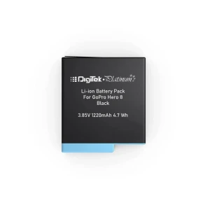 Digitek® (DBG 8) Platinum Rechargeable Battery Pack for Hero 8 Black. DBG-8
