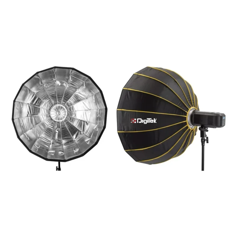 Digitek® Digitek (DBDS 105S) 105cm Beauty Dish Softbox DBDS-105S, Collapsible, Transportable, Lightweight Bowen Mount for Photography & Studio Lighting with Removable Diffuser