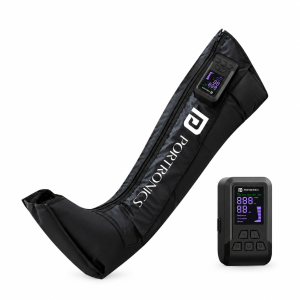 Portronics Zeno L Cordless Leg Compression Massager with Air Pressure Therapy, 5 Focus Zones, 4 Modes, 5 Intensity Levels, Dual 2000mAh Battery & Type-C Rechargeable – (Black)