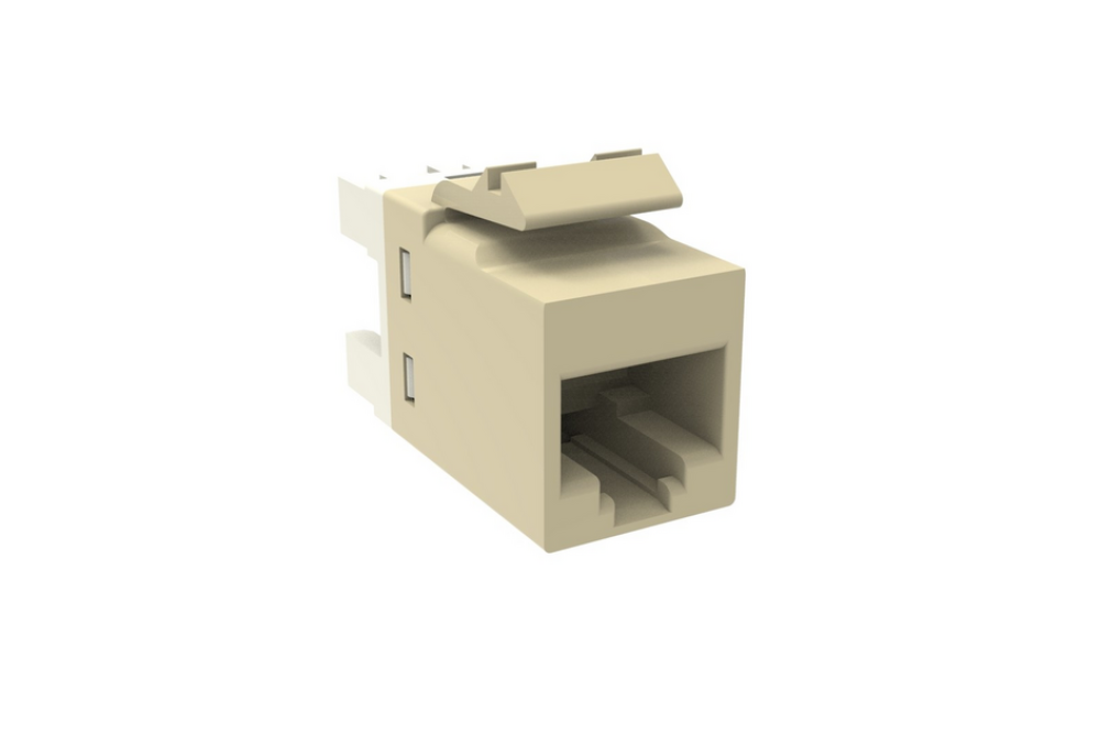 CommScope 1375055-1 SL110-6-WH Cat6 RJ45 Unshielded Modular Jack, White, SL Series