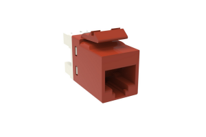 CommScope 1375055-5 SL110-6-RD Cat6 RJ45 Unshielded Modular Jack, Red, SL Series