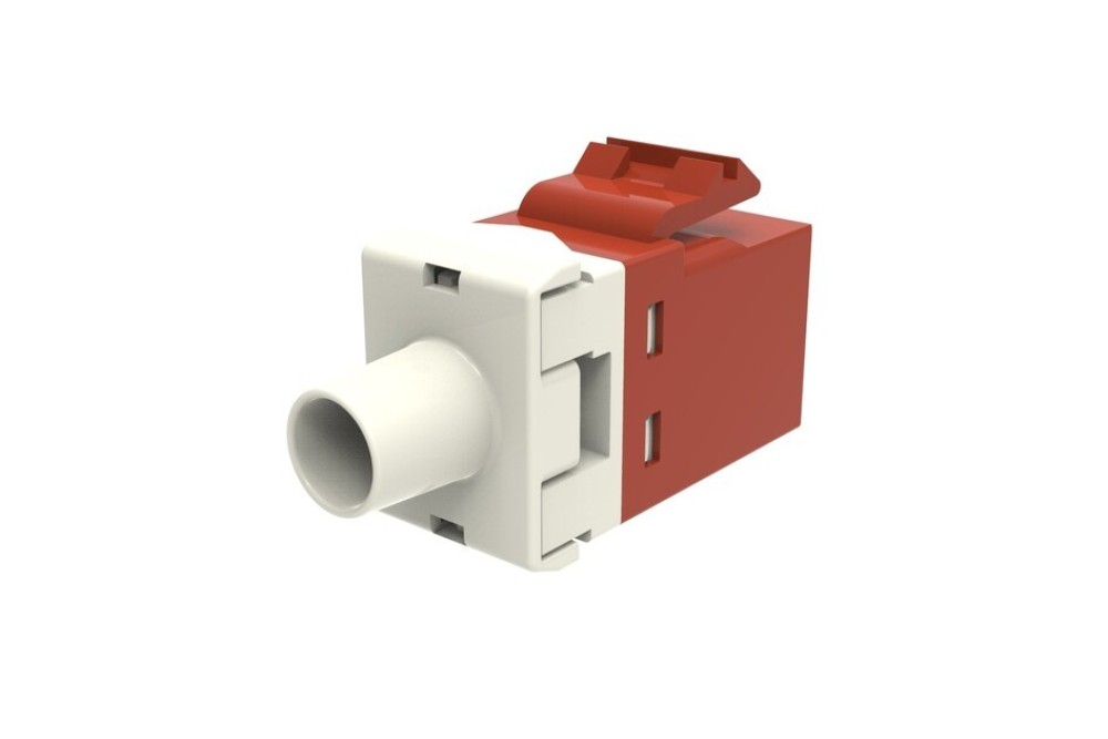 CommScope 1375055-5 SL110-6-RD Cat6 RJ45 Unshielded Modular Jack, Red, SL Series
