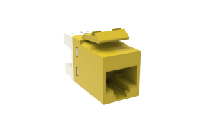 CommScope 1375055-8 SL110-6-YL Cat6 RJ45 Unshielded Modular Jack, Yellow, SL Series